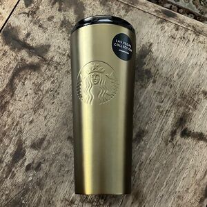 Starbucks Las Vegas Collection Metallic Gold Tumbler